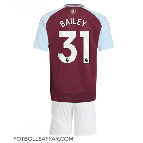 Aston Villa Leon Bailey #31 Hemmadräkt Barn 2024-25 Kortärmad (+ Korta byxor)